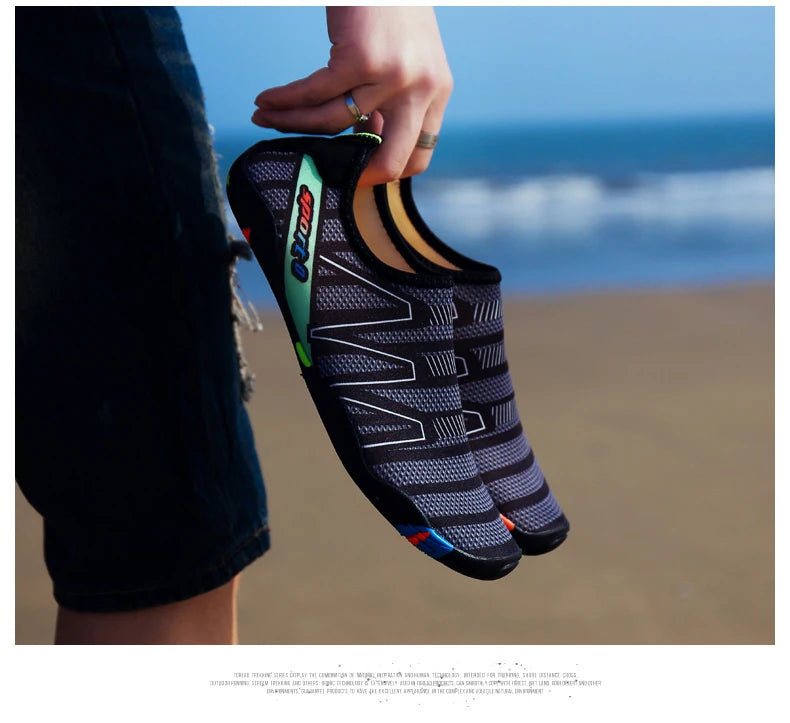 Aqua-schoenen, sneldrogende strand- en waterschoenen, unisex zwem-aquaslippers, barefoot-surfschoenen, Upstream-sneakers, lichte zomersokken voor buiten