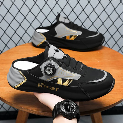 Platform Sneakers with Breathable Trendy Mesh for Summer, New Men's Sports and Leisure Shoes in Large Sizes 39-48