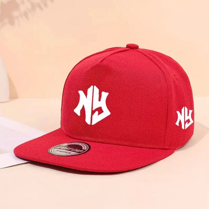 Neutral letter printed baseball cap for spring and autumn outdoor adjustable casual hip-hop truck cap sun protection hat