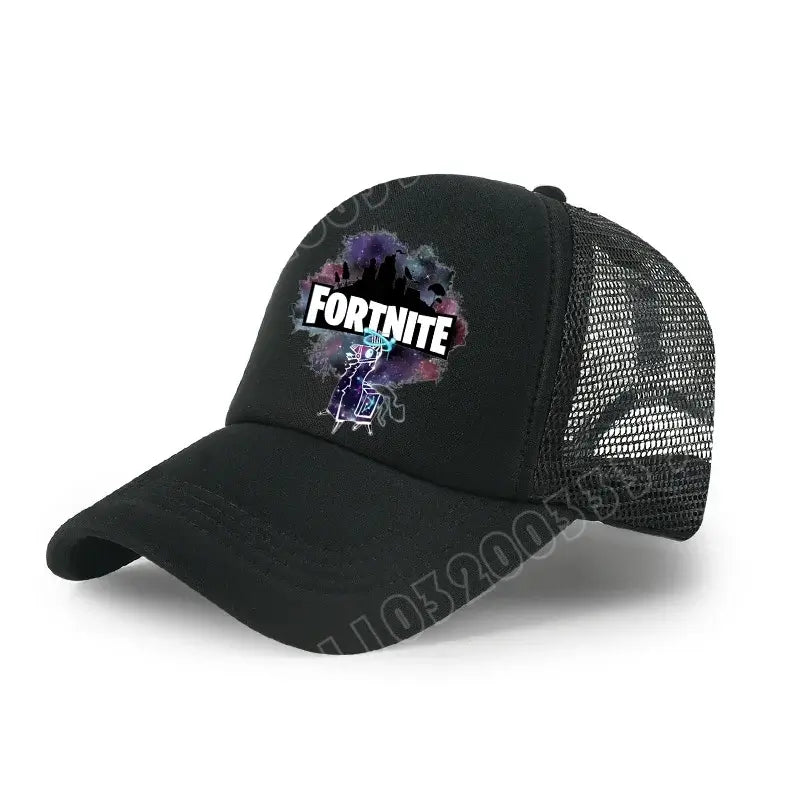 Fortnite Baseball Cap Cartoon Game Printed Hat Kids Summer Breathable Mesh Hat Adjustable Peaked Cap Childrens Birthday Gift