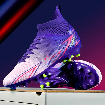 Bottes de Football professionnelles pour hommes, chaussures de Football pour adultes, baskets de sport de plein air, crampons de Football ultralégers, entraînement