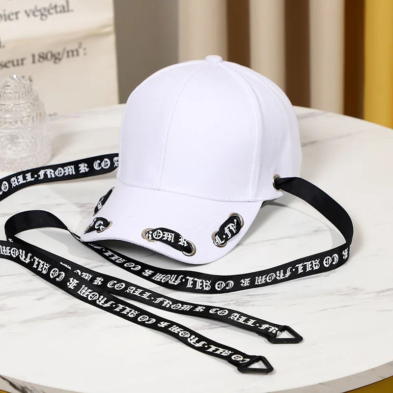 Velvet Cat Ear Baseball Cap With Long Ribbon Strap Korean Style Casual Sun Hat For Women Girls