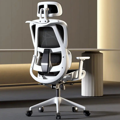 Chaise de bureau ergonomique confortable pour la maison, chaise de travail assise longue durée, chaise de bureau pour l'étude et l'e-sport