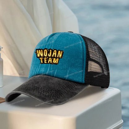 Wojan Teams Mesh Baseball Cap Cute Cartoon Street Dance Hip Hop Duck Tongue Hat Fashion Outdoor Sun Hat Casual Sunbonnet Gifts