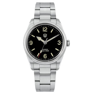 Watchdives WD1960S V2 Watch VH31 Sweep Second Movement Stainless Steel Sapphire Crystal Business Wristwatch Vintage Watches