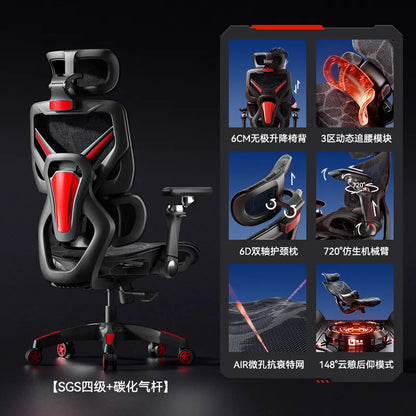Ergonomic Gaming Chair Pink Purple Office Chair with Adjustable Height, Swivel Computer Chair with Armrests, Comfortable Executive Desk Chair