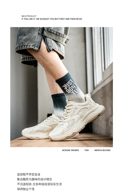 Zapatillas casuales rápidas para hombre, primavera/verano, suela blanda antideslizante, transpirables, para running al aire libre, moda juvenil, zapatillas deportivas Joker