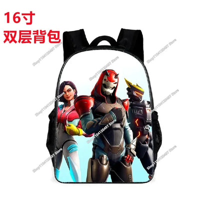 Fortnites SchoolBags Boys Girls Backpacks Large-capacity Knapsack High-quality Bookbags Fortress Night Figure Laptop Bag Gift