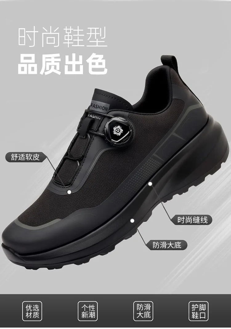 Outdoor men's sneakers 2026 new spring and summer thick soled sports shoes men's hiking daddy shoes casual footwear for men