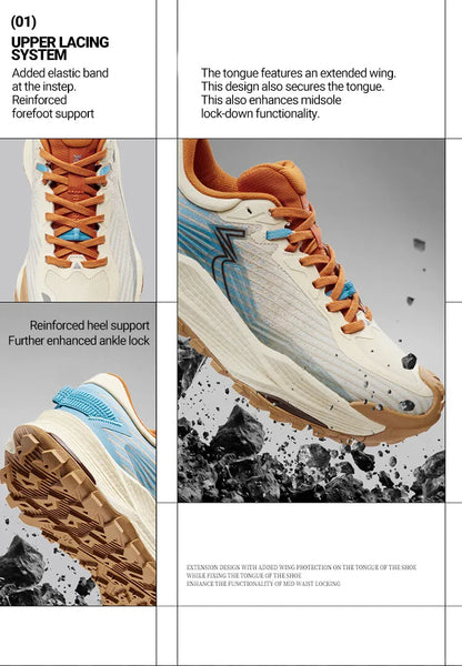361 Degrees WUXIA 2.0 Lightweight Soft Airy Rebound Cushioning Non-Slip Outdoor Hiking Versatile Sneaker Male 672542201
