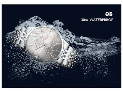 Carnival High-end Series I&W Brand Automatické mechanické hodinky Pánske vodotesné hodinky Oceľ 316L Safír Pánske hodinky na biznis