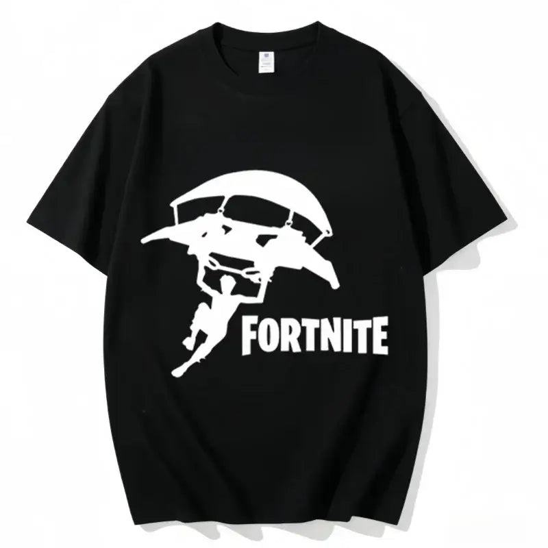 „Fortnite“ apvalios iškirptės marškinėliai, unisex suaugusiesiems, žaidimo šokių stiliaus, nauji, iš grynos medvilnės, trumpomis rankovėmis, puikiai tinka kasdienai ir atostogoms