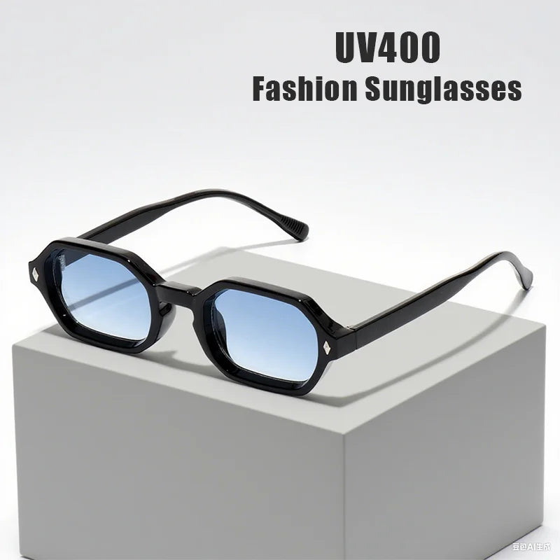 Men's Small Square Sunglasses Luxury Brand Designer Popular Sunshade UV Sun Glasses Ladies Stylish Eyewear Shades UV400