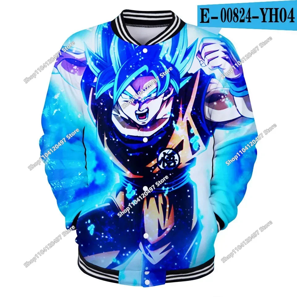 Dragon Ball Streetwear – baseballová uniforma pro muže a ženy, Son Goku, kostýmy pro dospělé, bundy, jarní a podzimní kabáty, svetry, mikiny, dárky