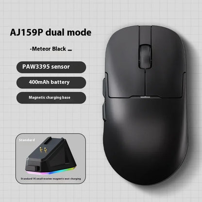 AJAZZ AJ159 APEX Mouse Tri Mode Wireless 8K PAW3950 Sensor Low Latency Gaming Mouse Charge Base Customize Lightweight PC Gamer