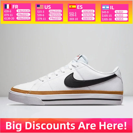 Nike Court Legacy Retro Sneakers Klassiek Tennis Erfgoed Gedempt Comfort Dagelijks gebruik Unisex DH3161-100