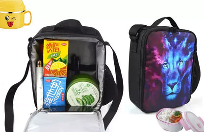 Hot Game Shooting Fortnite Child Insulated Large Capacity Bag for Boys and Girls, Student Outdoor Reusable Thermal Cooler Lunch Box