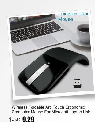 Bluetooth Wireless Arc Touch Mouse For Microsoft PC Laptop 1200DPI Optical Folding Mouse Slim Notebook Gaming Computer Mice