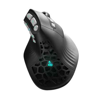 SOLAKAKA E9 Pro MMO Vertical Mouse PAW3395 Sensor 1000mAh Battery 45° Vertical Grip Ergonomic Mouse 8K Gaming Mouse