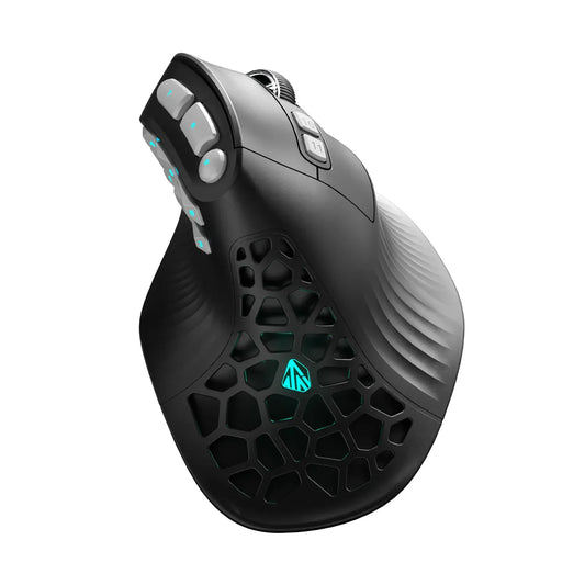 SOLAKAKA E9 Pro MMO Vertical Mouse PAW3395 Sensor 1000mAh Battery 45° Vertical Grip Ergonomic Mouse 8K Gaming Mouse