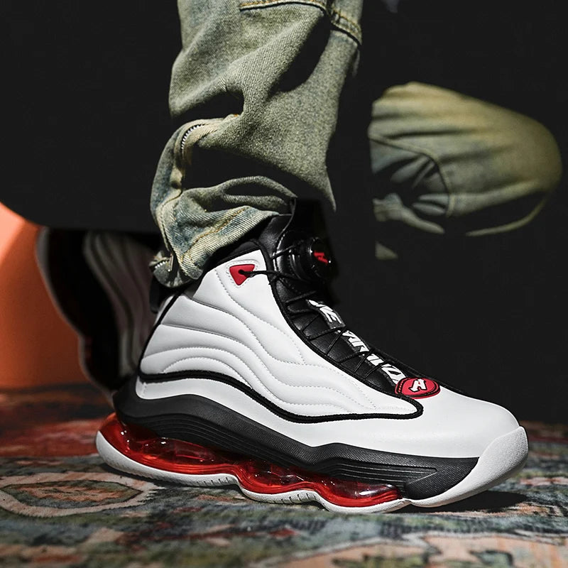 Chaussures de basket-ball pour hommes, respirantes, antidérapantes, portables, pour course à pied, entraînement de gymnastique, baskets d'athlétisme pour femmes