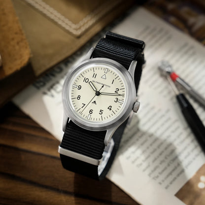 Militado New Ml14 Quartz Watches Man VH31 Sweep Movement K1 Or Sapphire 100M Waterproof Luminous 36Mm Vintage Military Watches