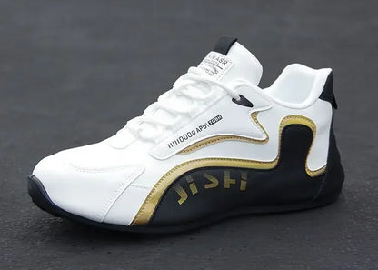 Wasserdichte Herren-Sneaker aus PU-Leder, lässige Sportschuhe, leichte, atmungsaktive, flache und rutschfeste Tennisschuhe, Zapatillas Hombre