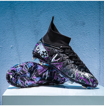Men Professional Football Shoes Society Cleats Soccer Shoes Original Indoor Football Field Boots Grass Training TF/FG Sneaker