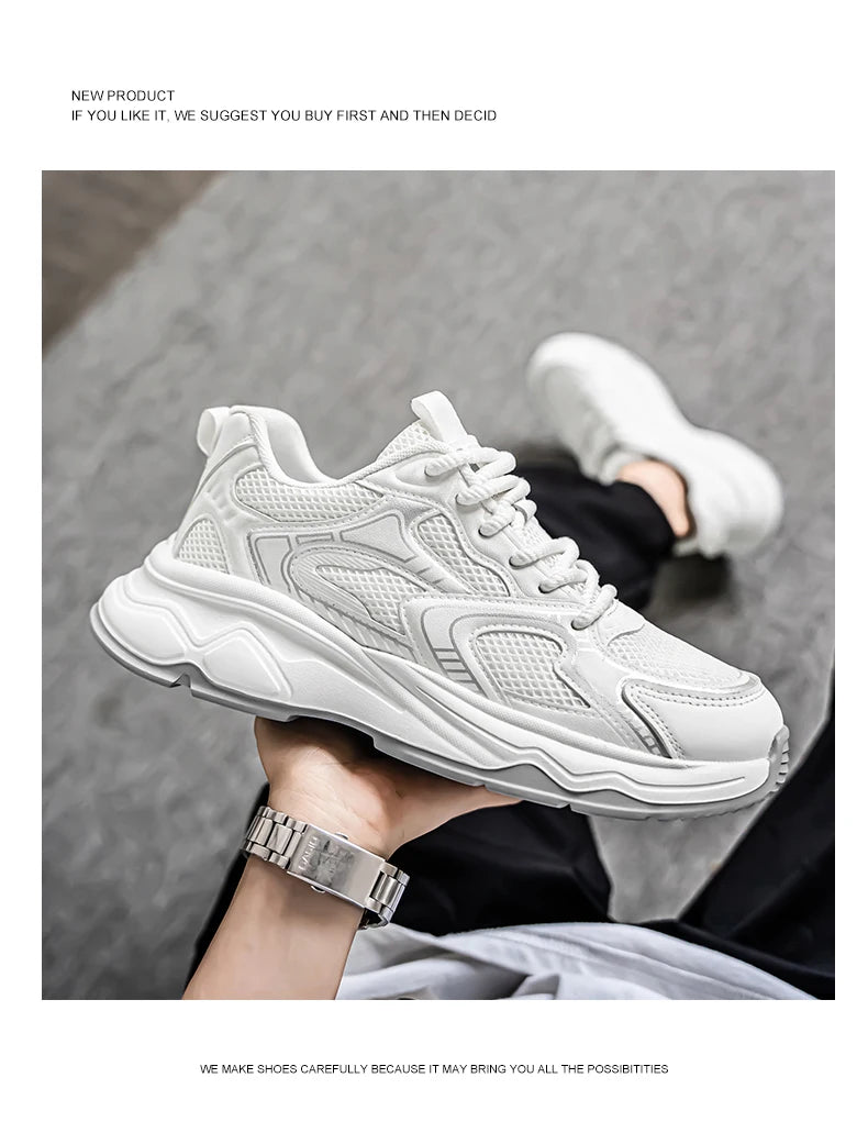 Zapatillas casuales rápidas para hombre, primavera/verano, suela blanda antideslizante, transpirables, para running al aire libre, moda juvenil, zapatillas deportivas Joker