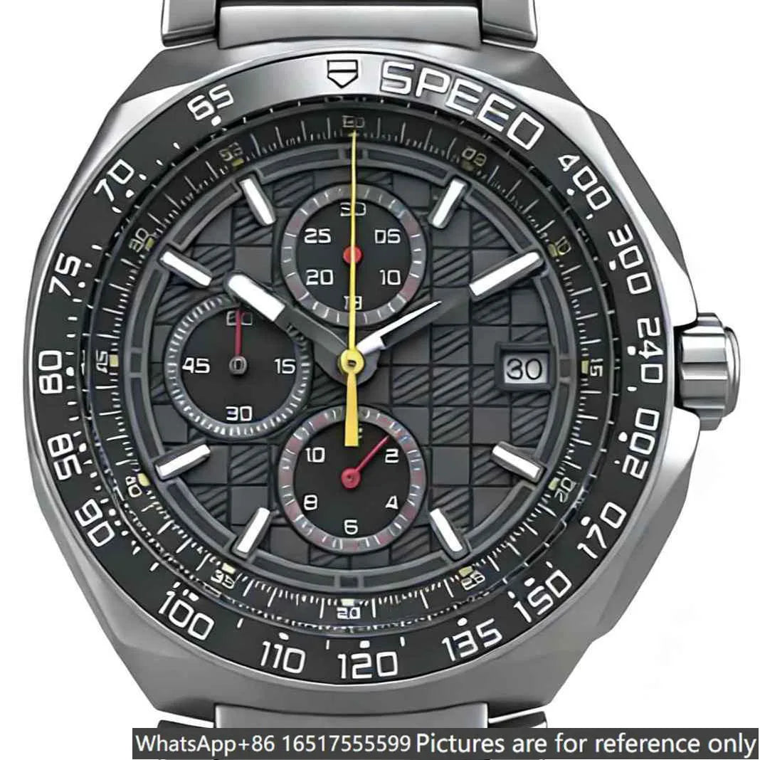 Relógio de luxo para homem de 43mm em aço 904L, movimento de quartzo, herança requintada e excelência artesanal-t