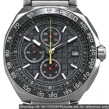 Relógio de luxo para homem de 43mm em aço 904L, movimento de quartzo, herança requintada e excelência artesanal-t