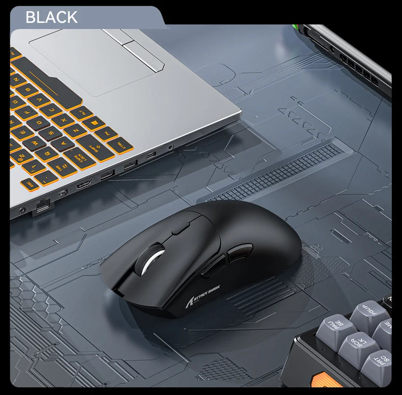 ATTACK SHARK R1 Bluetooth Mouse-Viral Mouse Reviewed by Influencers, Brand-direct authentic, PAW3311 sensor with 1K Hz for Gaming