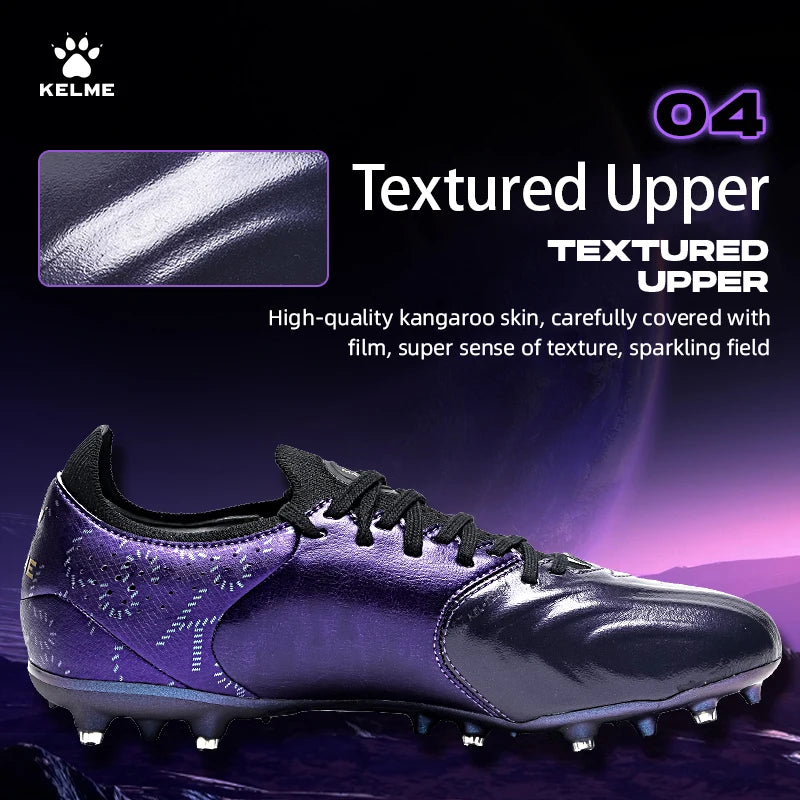 Kelme Kangaroo Leather Mg Soccer Shoes Professional Match Sports Football Shoes Outdoor Anti Slip Football Boots