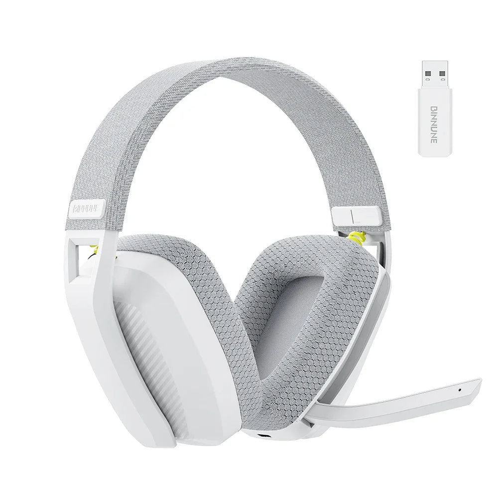 BINNUNE BW06 casques Bluetooth Gamer avec micro casque de jeu sans fil 2.4GHz avec Microphone pour PS5 PS4 PC Mac Playstation