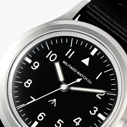 Militado New Ml14 Quartz Watches Man VH31 Sweep Movement K1 Or Sapphire 100M Waterproof Luminous 36Mm Vintage Military Watches