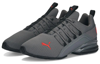 Baskets Puma Axelion Refresh Gris Rouge Noir Cool Gris Foncé 377911-02