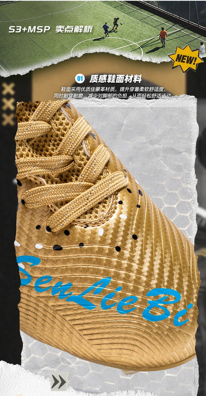 New Men Professional Soccer Shoes Non-slip Football Boots Unisex Breathable Futsal Sports New Cleats Drop Shipping Ultralight