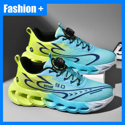 Sneakers unisex leggere con suola morbida e ammortizzante, scarpe da corsa professionali per l’allenamento, nuove scarpe da corsa per l’outdoor con fibbia girevole