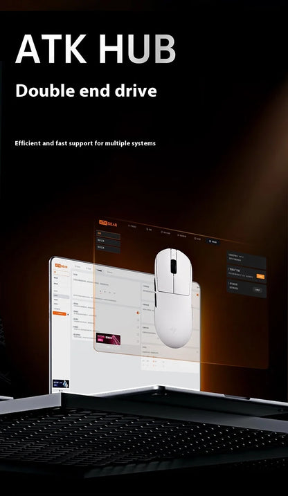 ATK A9 Ultra Wireless Gaming Mouse Tri Mode 8K 53g Lightweight A9/A9 SE/A9 Plus/A9 Pro Gaming Mouse E-sports PC Customized Gift