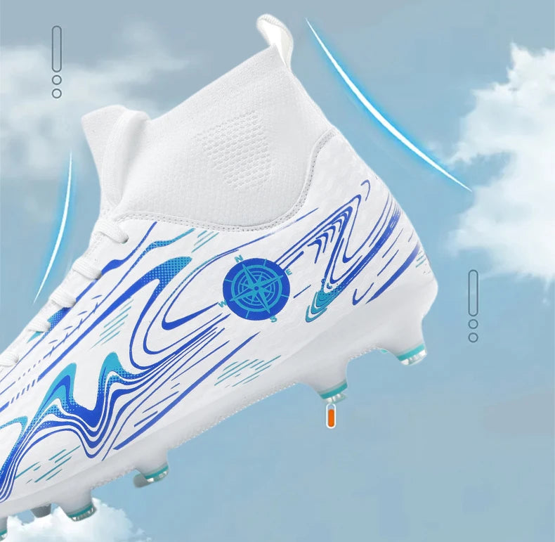 Chaussures de football professionnelles antidérapantes pour enfants, chaussures de sport d'extérieur pour garçons, baskets de futsal pour matchs et entraînements