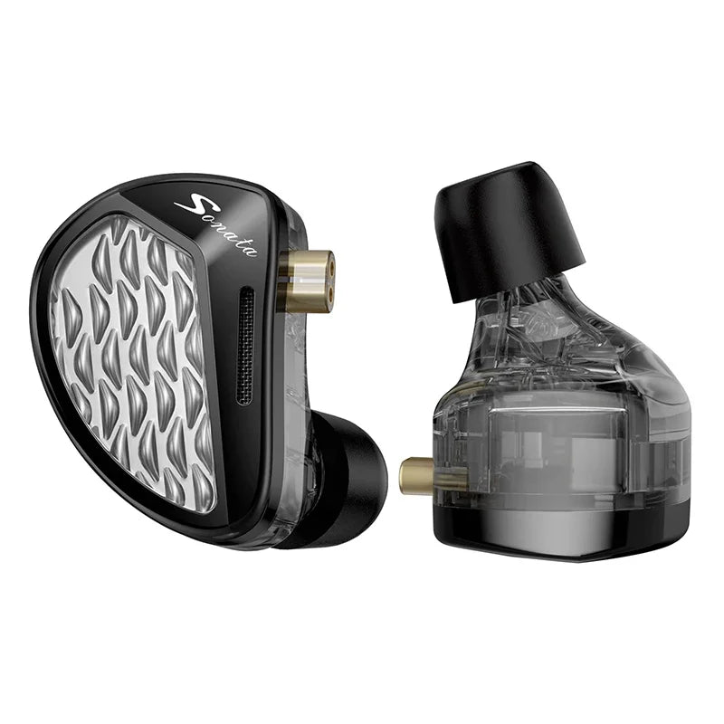KZ Sonata 14BA Balanced Armature In-Ear Monitor Earphones, HiFi Monitoring Earbuds with 2PIN Detachable Cable for Music, Gaming & Studio Audio