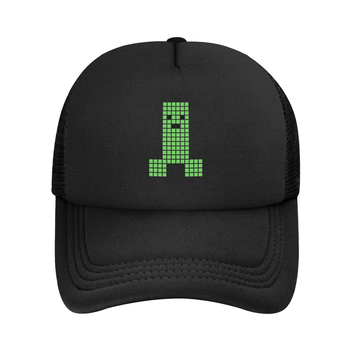 Adult Creepers Zombie Hostile Mob Character Trucker Cap Mesh Baseball Caps Polyester Hat Sun Caps Adjustable Golf Hats Summer