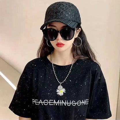 Lace Flower Thin Baseball Cap Female Spring And Summer Sunscreen Hollow Cap Breathable Sweet Adjustable Head Circumference