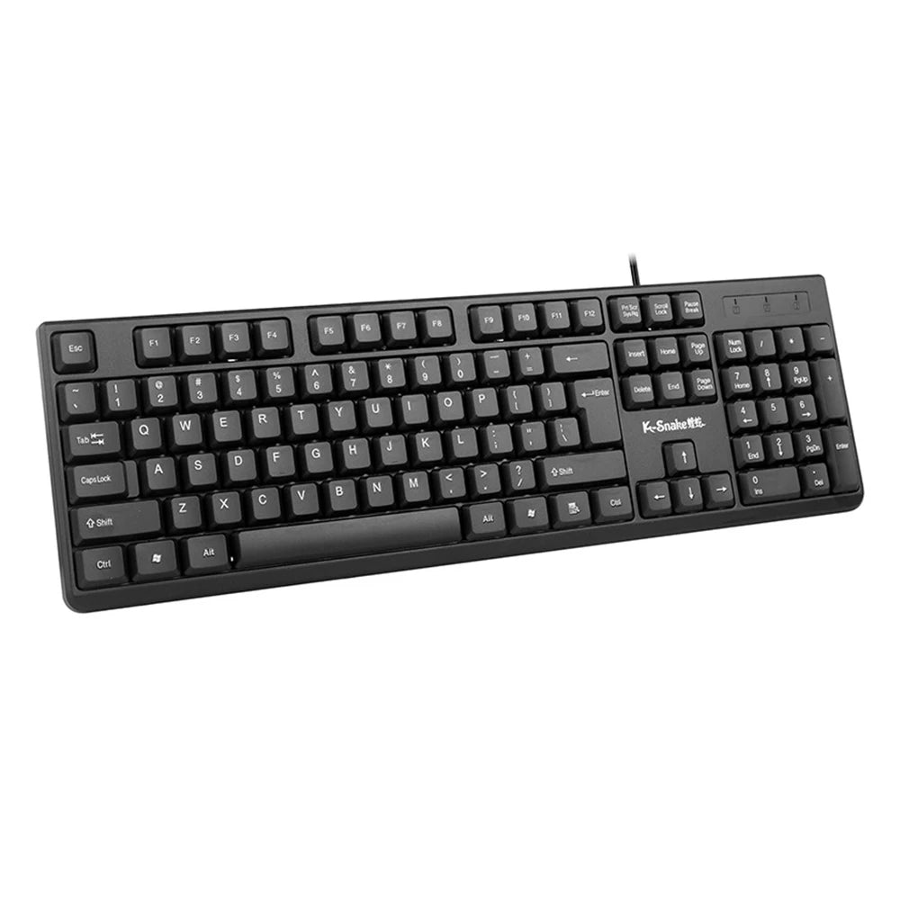 NEW USB Wired Keyboard For PC Computer Notebook Computer Keyboard with Optical Wired Mouse for Windows Mac OS Desktop Laptop PC
