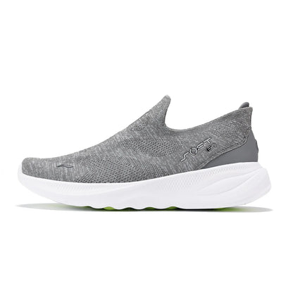 Męskie buty Li-Ning SOFT GO 2 KNIT slip-on do chodzenia, casualowe, amortyzowane, wygodne i stabilne, z siateczki LiNing, sneakersy sportowe do joggingu i na co dzień AGLV017
