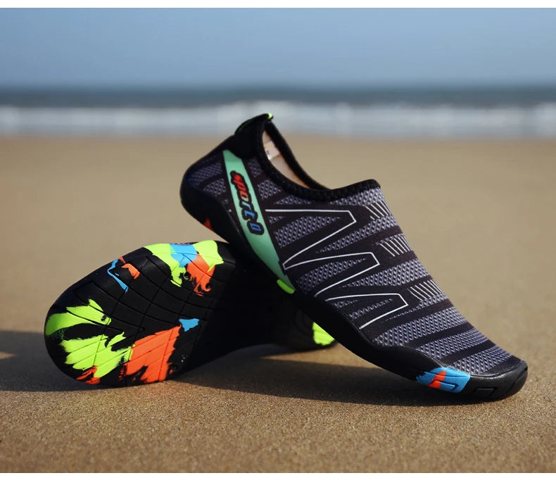 Aqua-schoenen, sneldrogende strand- en waterschoenen, unisex zwem-aquaslippers, barefoot-surfschoenen, Upstream-sneakers, lichte zomersokken voor buiten