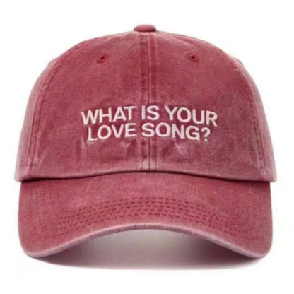 Korean Kpop What Is Your Love Song Same Knitted Embroidery Cap World Tour Concert Cap Fashion Women Men Outdoor Baseball Caps