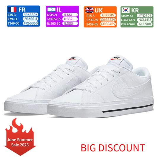 Nike Court Legacy Damen-Sneaker – klassisches Design, Komfort, gepolstert, strapazierfähig, guter Halt für den lässigen Alltag – DH3161-101