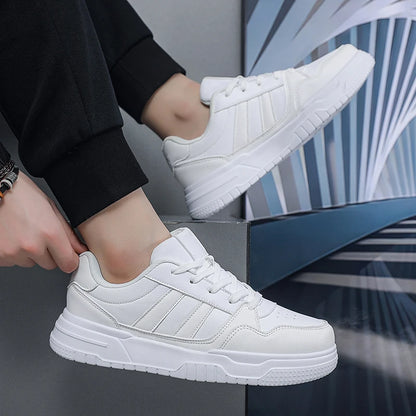 Baskets en cuir pour hommes, chaussures de sport décontractées, plates, de Skateboard, grande taille 50 51 52, offre spéciale pour livraison directe