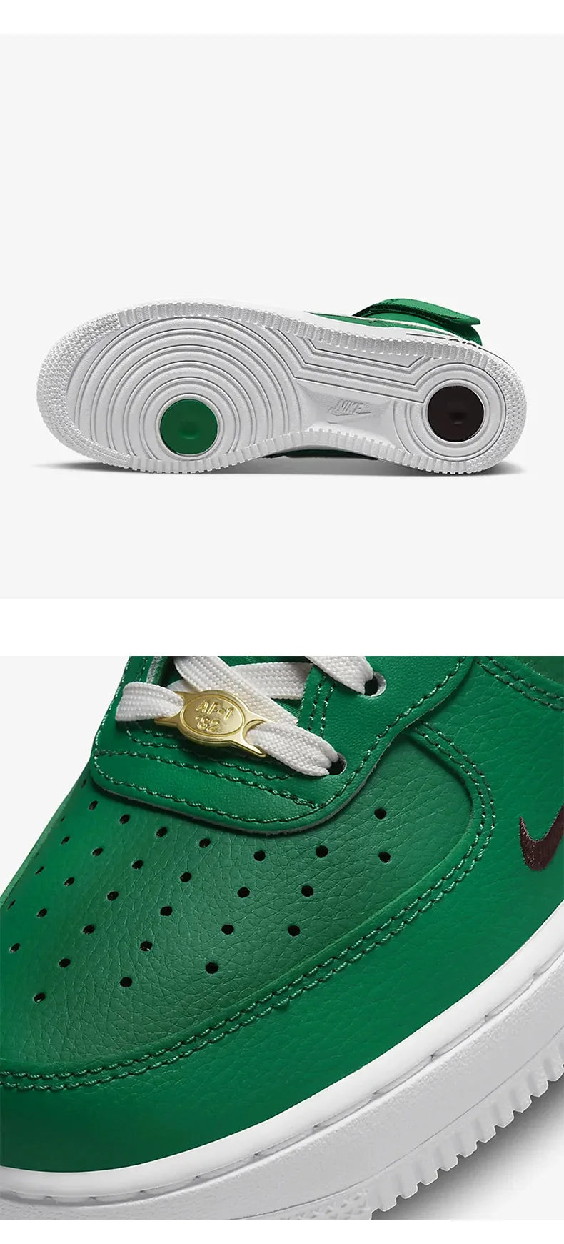 Nike äkta Air Force 1 damskor, höga casual-sneakers DQ7584-300